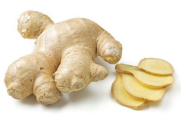 Ginger root in the diet of a man will have a beneficial effect on potency
